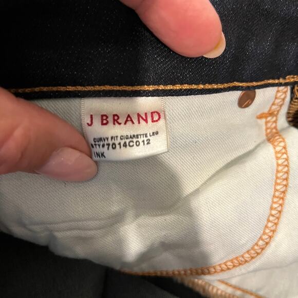 NWT J Brand Women's Bombshell Curvy Denim Jeans Dark Wash Straight Leg 27 - Picture 6 of 13